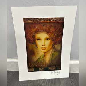 Csaba Markus 8x10 print of painting with authenticity letter - new + never used